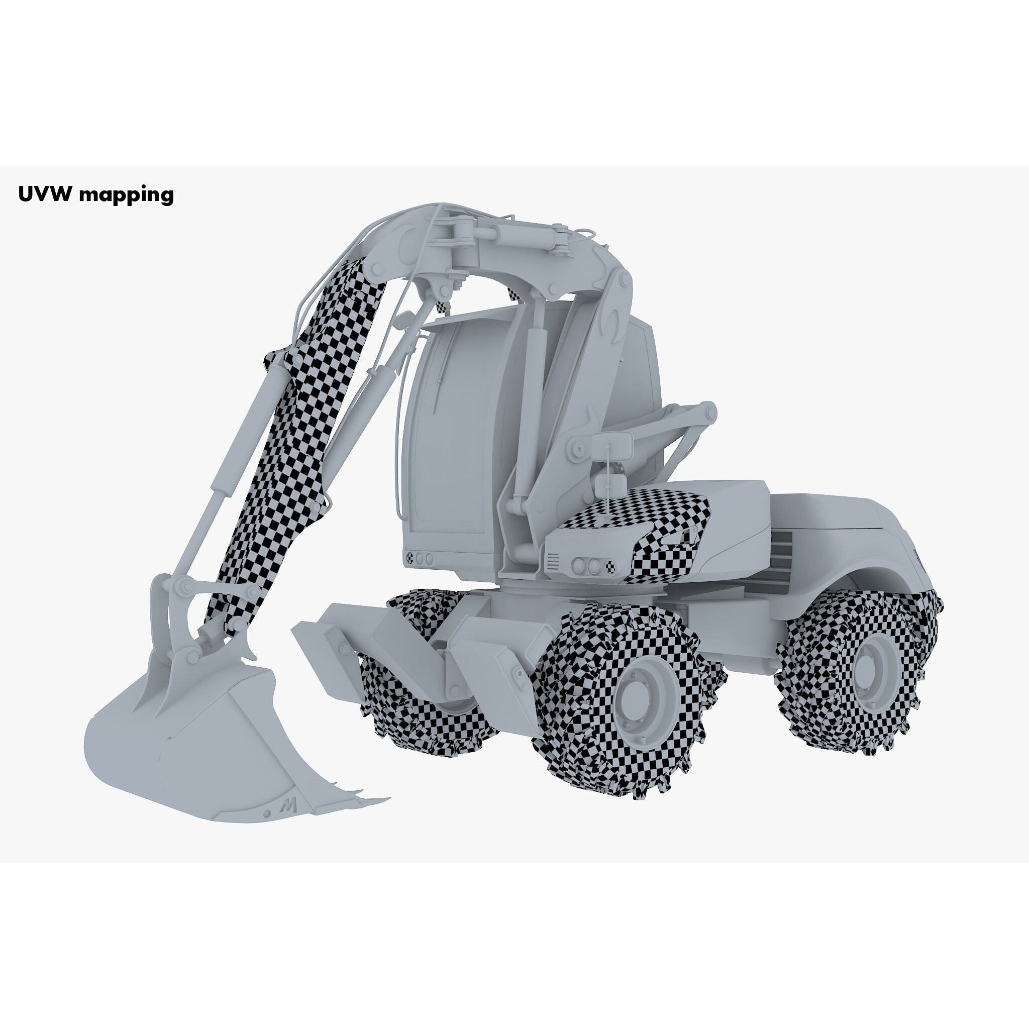 Mecalac 12MTX Excavator - Game-Ready 3D Model - View 30
