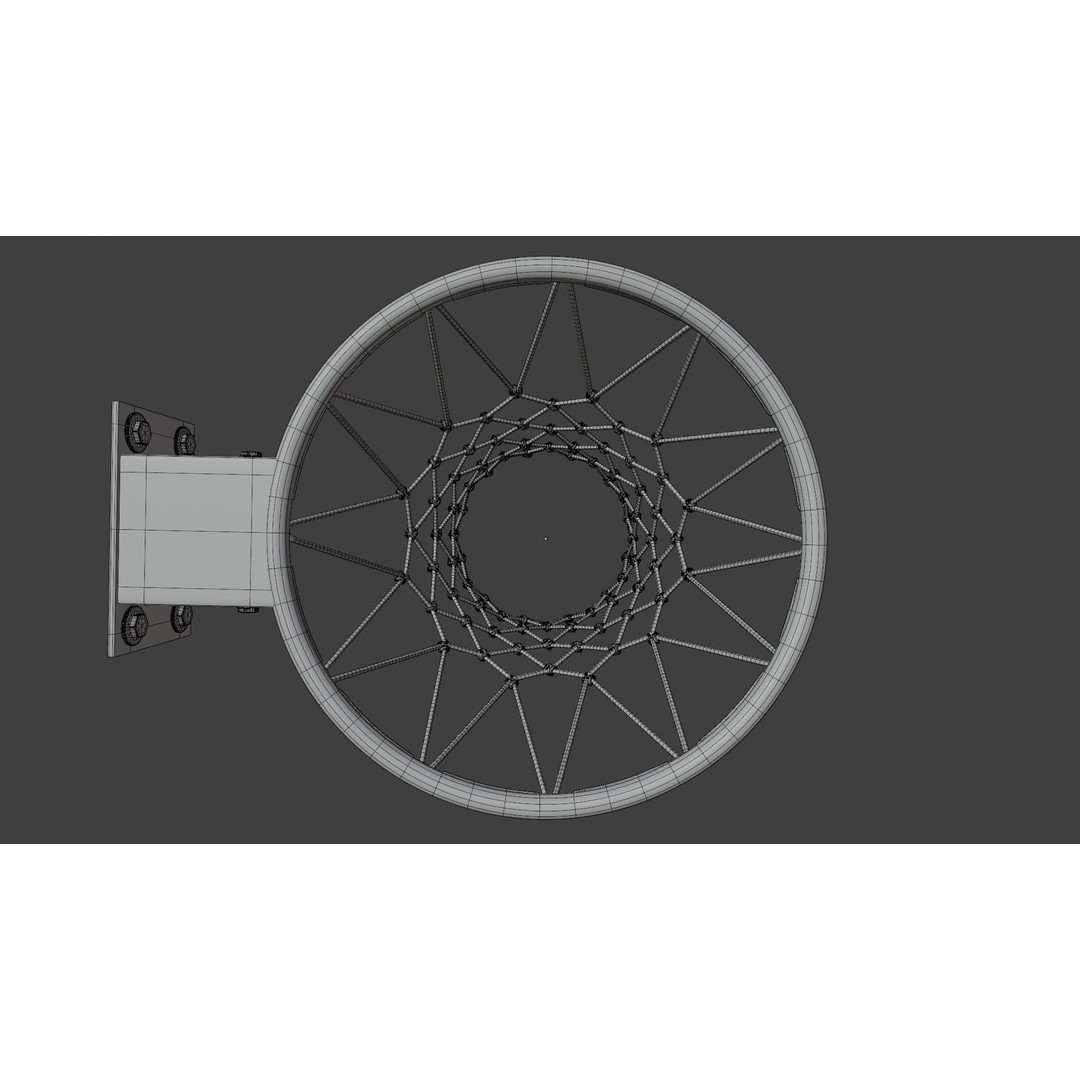 Basketball Rim 3D Model – High Poly PBR Game Asset, FBX, OBJ - View 11