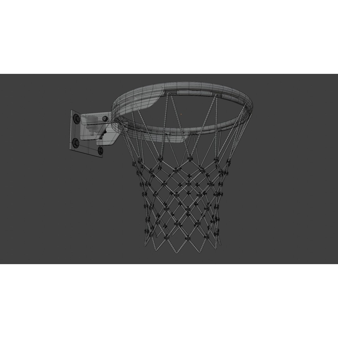 Basketball Rim 3D Model – High Poly PBR Game Asset, FBX, OBJ - View 12