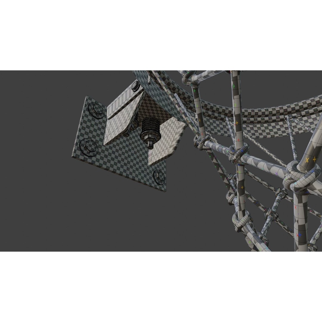 Basketball Rim 3D Model – High Poly PBR Game Asset, FBX, OBJ - View 13