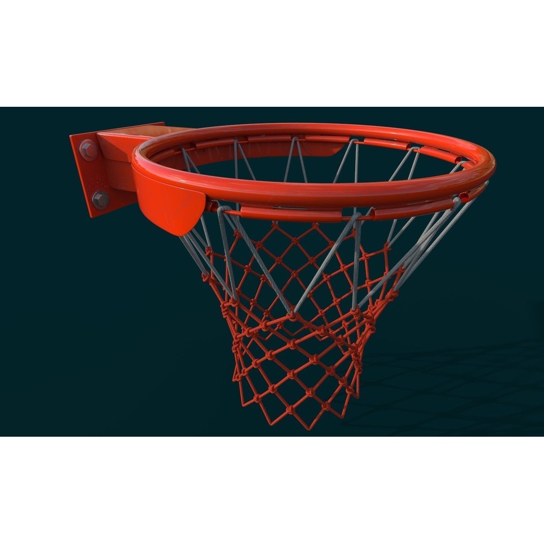 Basketball Rim 3D Model – High Poly PBR Game Asset, FBX, OBJ - View 5