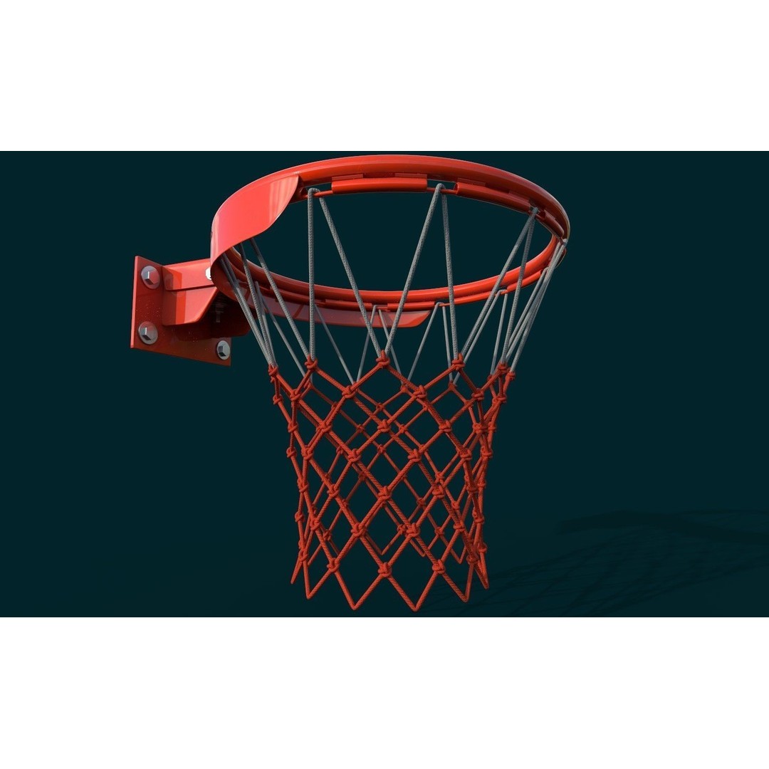 Basketball Rim 3D Model – High Poly PBR Game Asset, FBX, OBJ - View 7