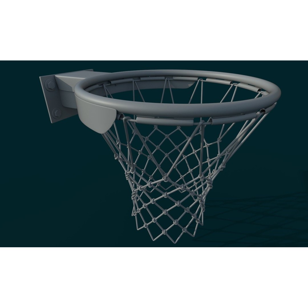 Basketball Rim 3D Model – High Poly PBR Game Asset, FBX, OBJ - View 8