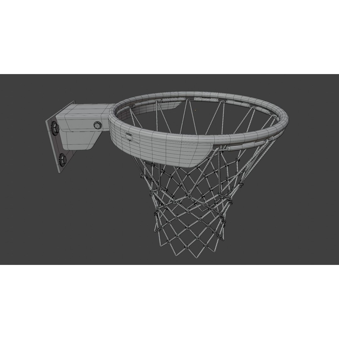 Basketball Rim 3D Model – High Poly PBR Game Asset, FBX, OBJ - View 9