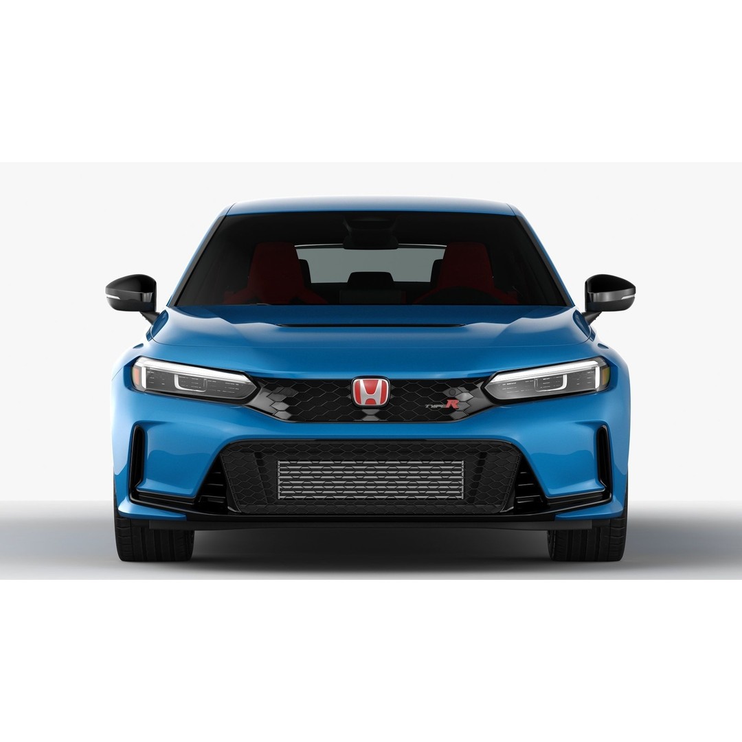 Honda Civic Type R 2023 3D Model – High Poly Game-Ready Asset, FBX, OBJ - View 10