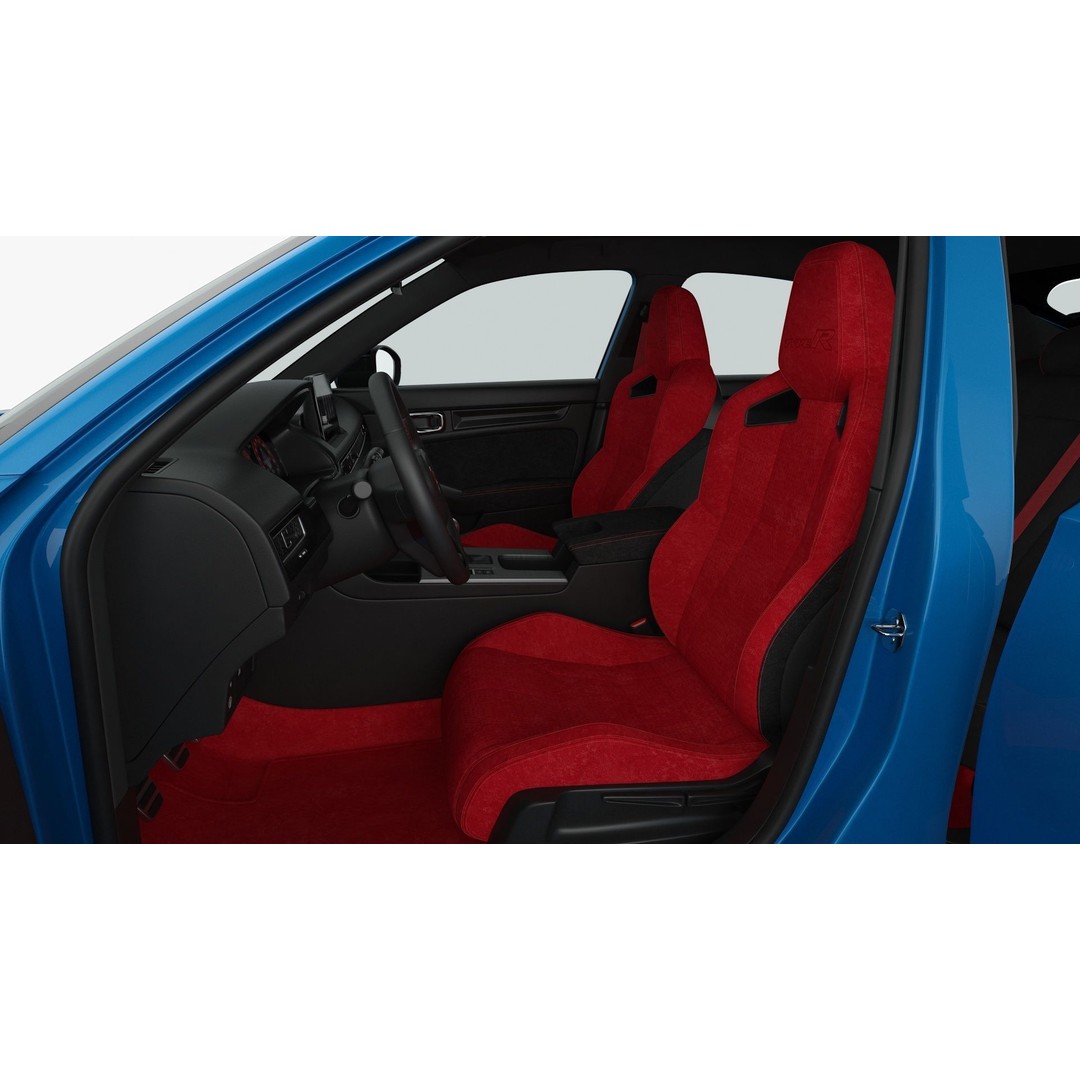 Honda Civic Type R 2023 3D Model – High Poly Game-Ready Asset, FBX, OBJ - View 15