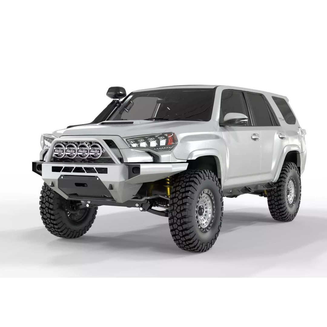 Toyota 4Runner 2020 White Edition 3D Model – High Poly Game Asset, OBJ, FBX, Blender - View 2