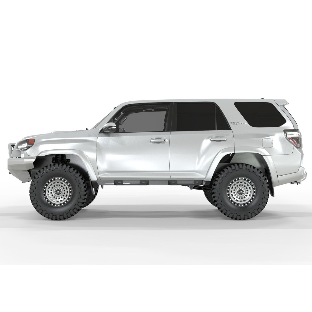 Toyota 4Runner 2020 White Edition 3D Model – High Poly Game Asset, OBJ, FBX, Blender - View 3