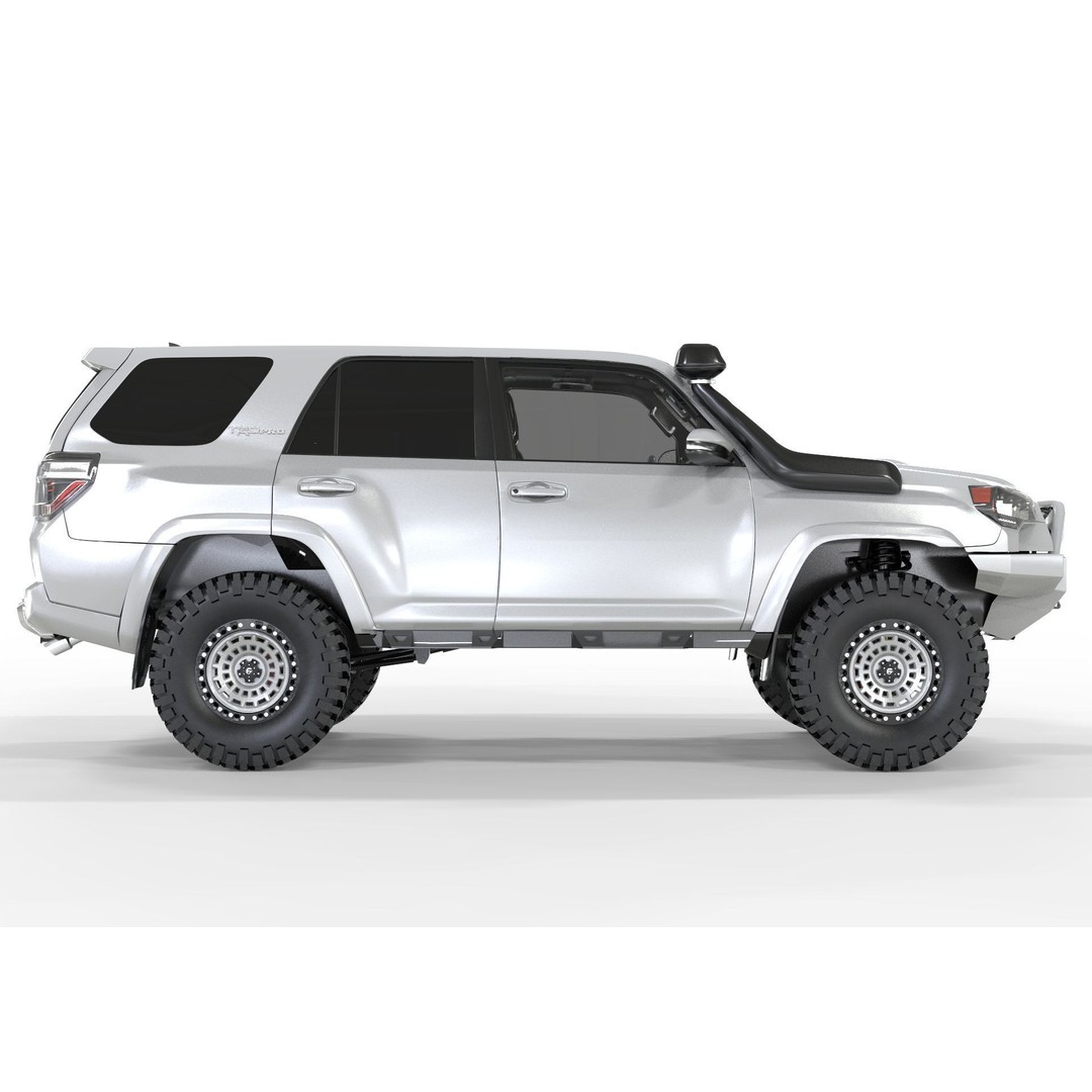 Toyota 4Runner 2020 White Edition 3D Model – High Poly Game Asset, OBJ, FBX, Blender - View 4