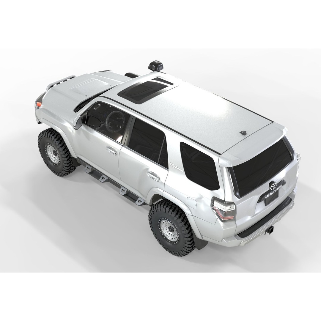 Toyota 4Runner 2020 White Edition 3D Model – High Poly Game Asset, OBJ, FBX, Blender - View 7