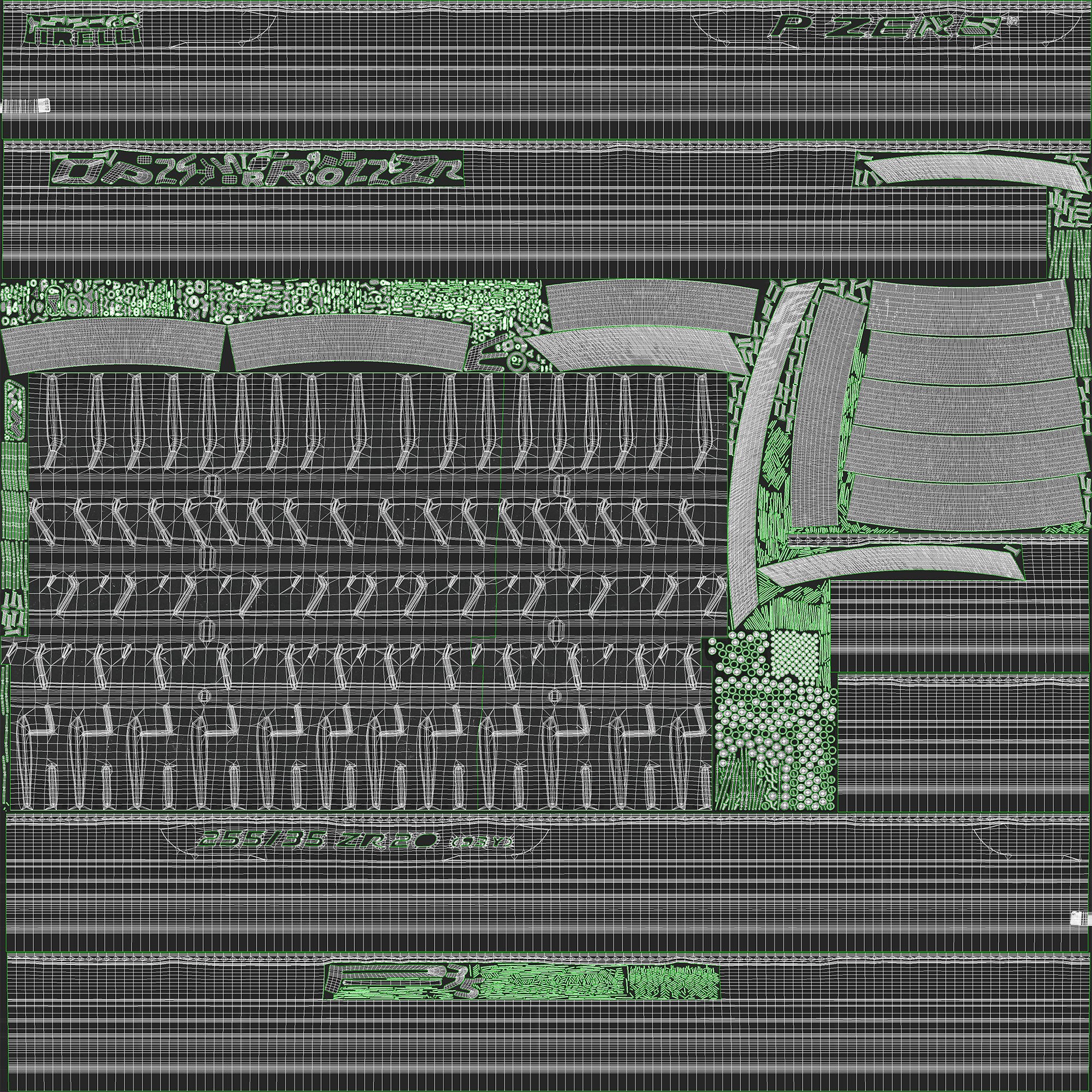 Pirelli PZero PZ4 - Game-Ready 3D Model