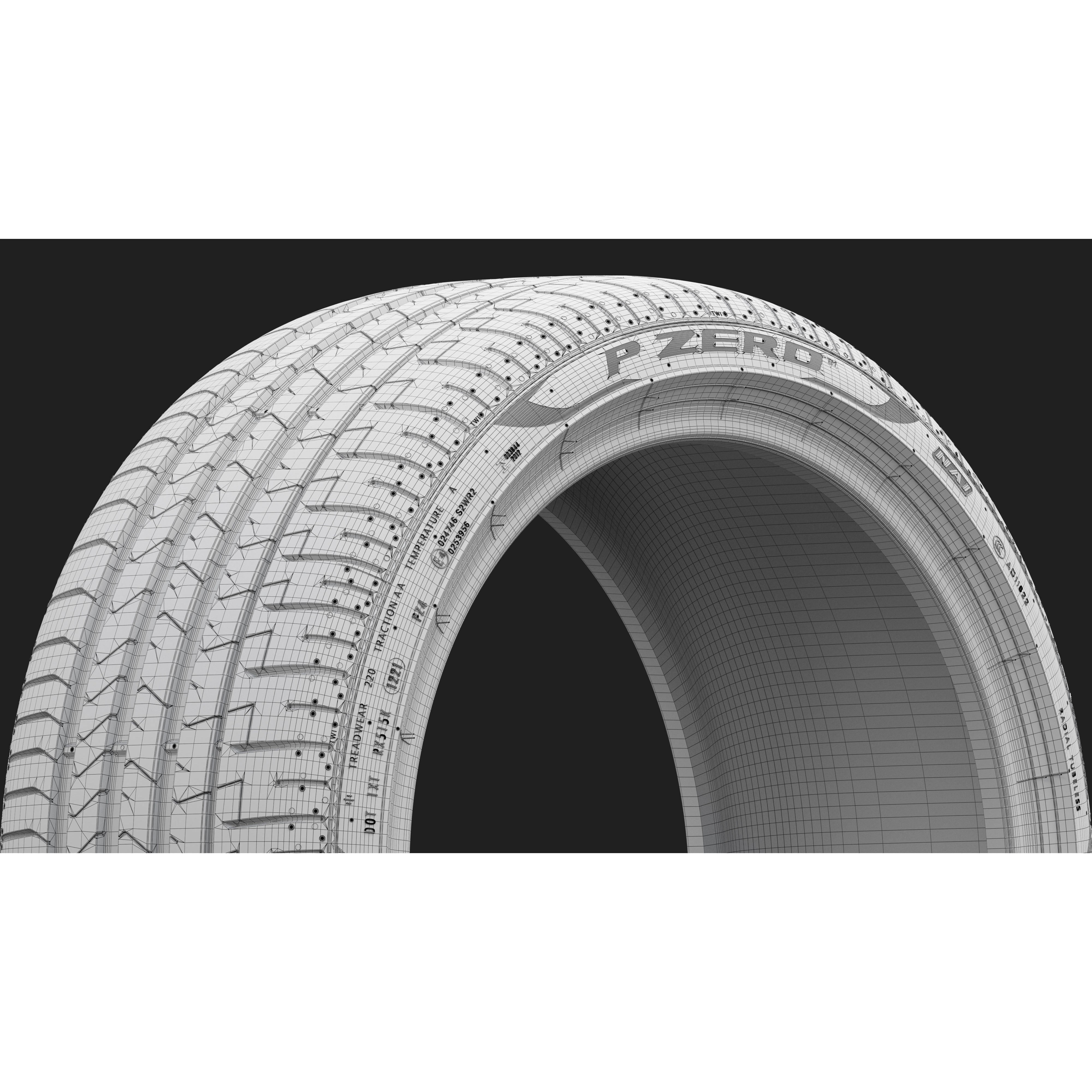 Pirelli PZero PZ4 - Game-Ready 3D Model - View 17