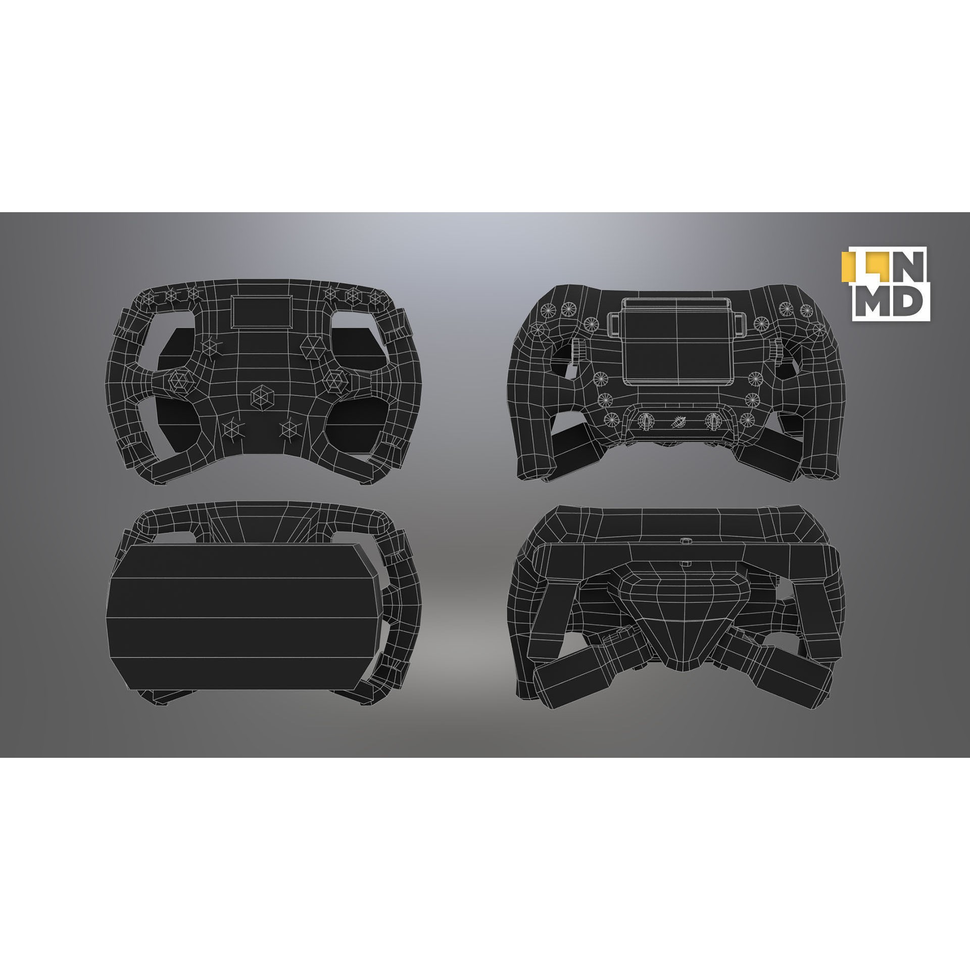 Formula 1 Generic Racing Car - Low-Poly Game-Ready 3D Model