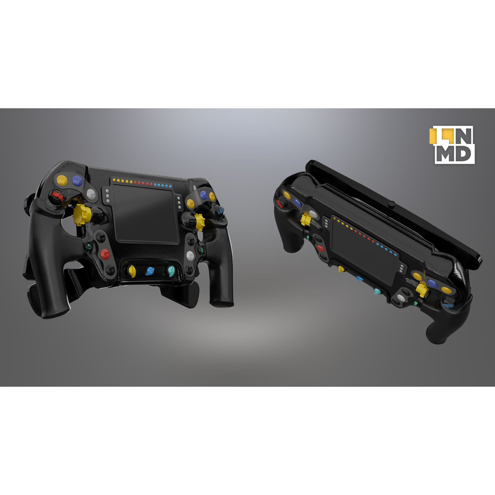 Formula 1 Generic Racing Car - Low-Poly Game-Ready 3D Model - View 26