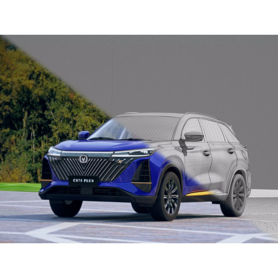 Changan CS75 PLUS 3D Model – SUV Game-Ready Asset, FBX & OBJ - View 3