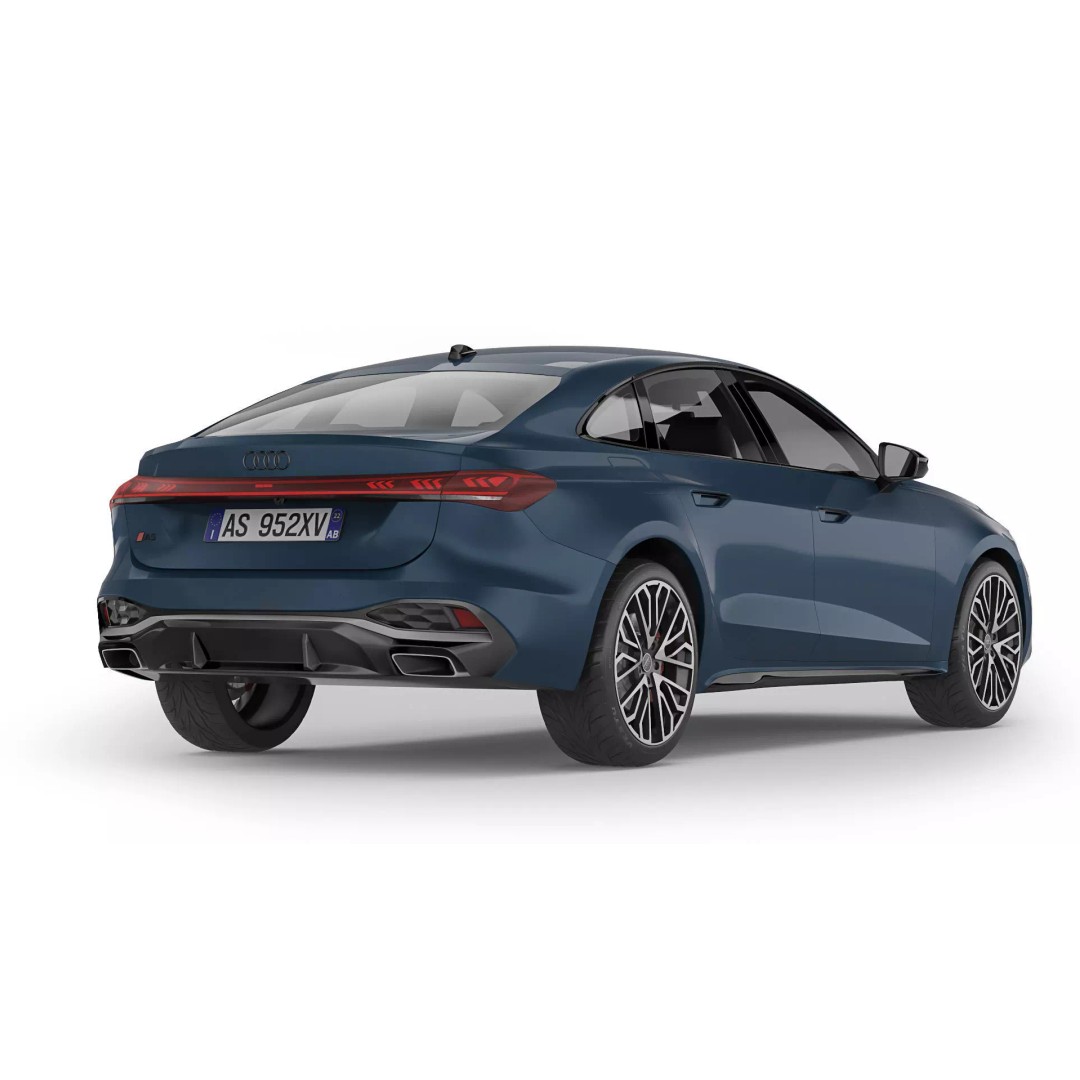 Audi A5 2025 3D Model – High Poly Game Asset, FBX, OBJ - View 10