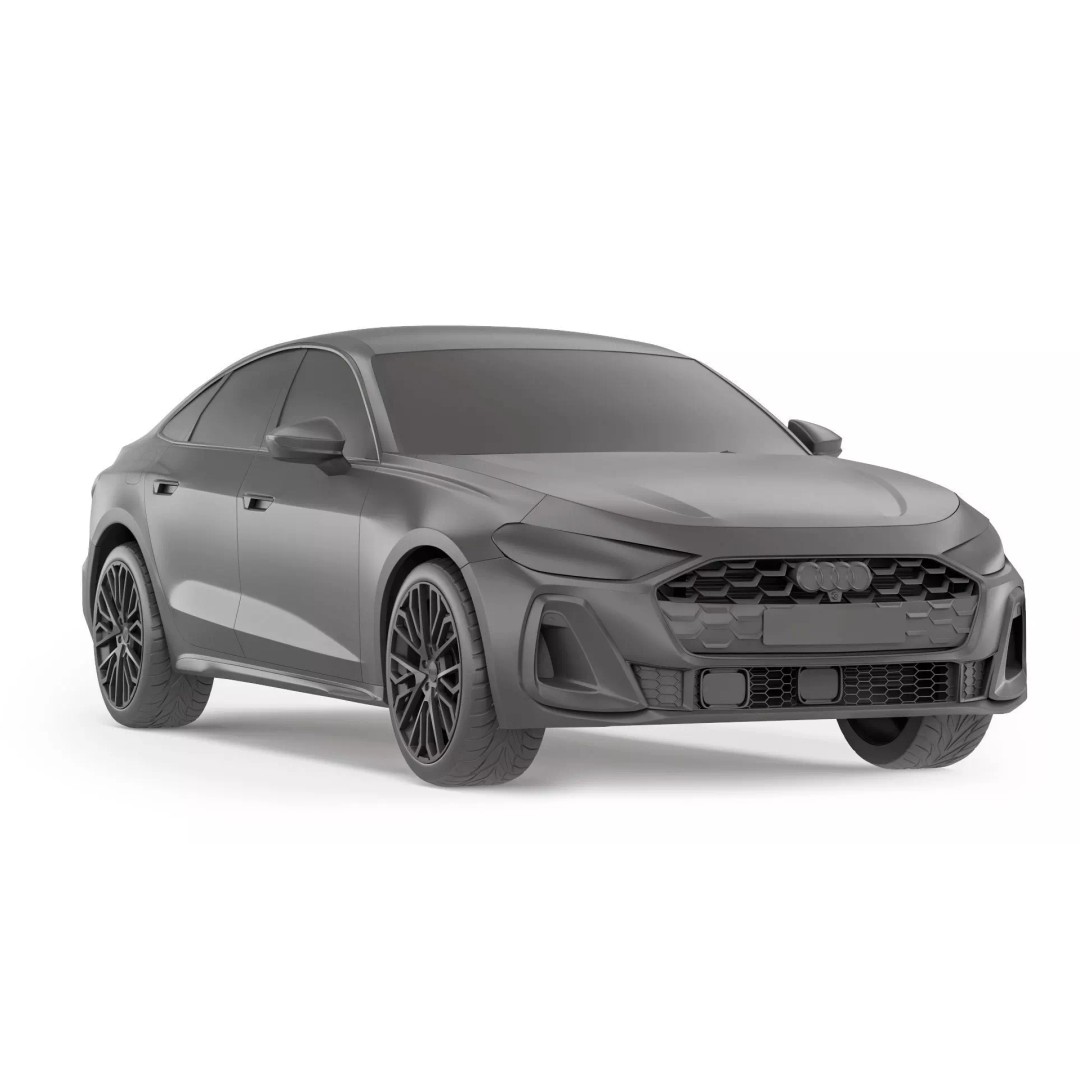 Audi A5 2025 3D Model – High Poly Game Asset, FBX, OBJ - View 15