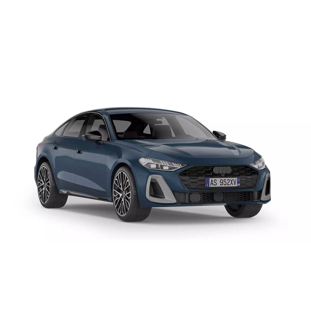 Audi A5 2025 3D Model – High Poly Game Asset, FBX, OBJ - View 2