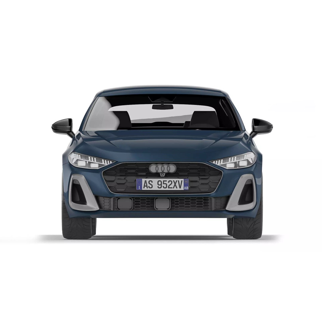 Audi A5 2025 3D Model – High Poly Game Asset, FBX, OBJ - View 3