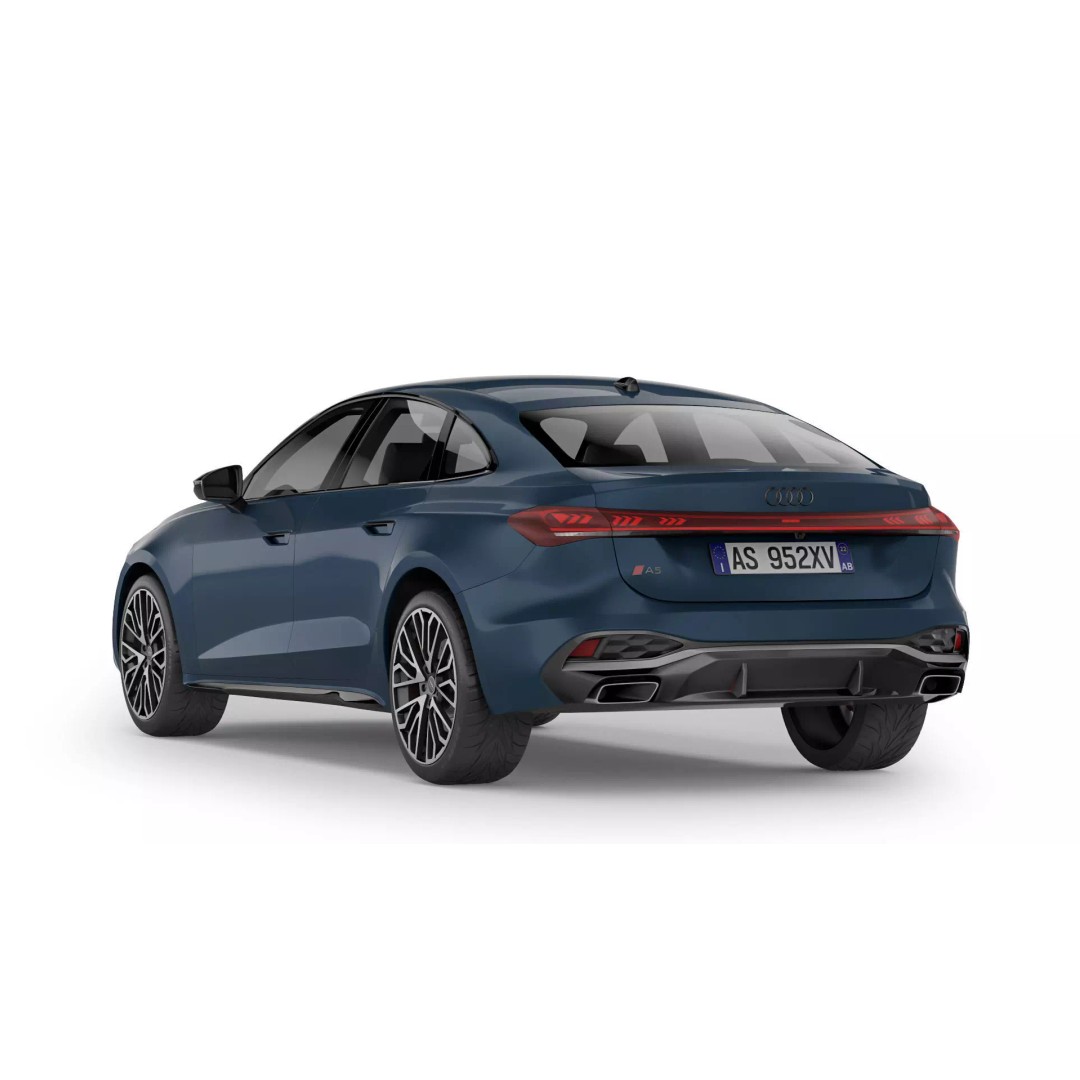 Audi A5 2025 3D Model – High Poly Game Asset, FBX, OBJ - View 7