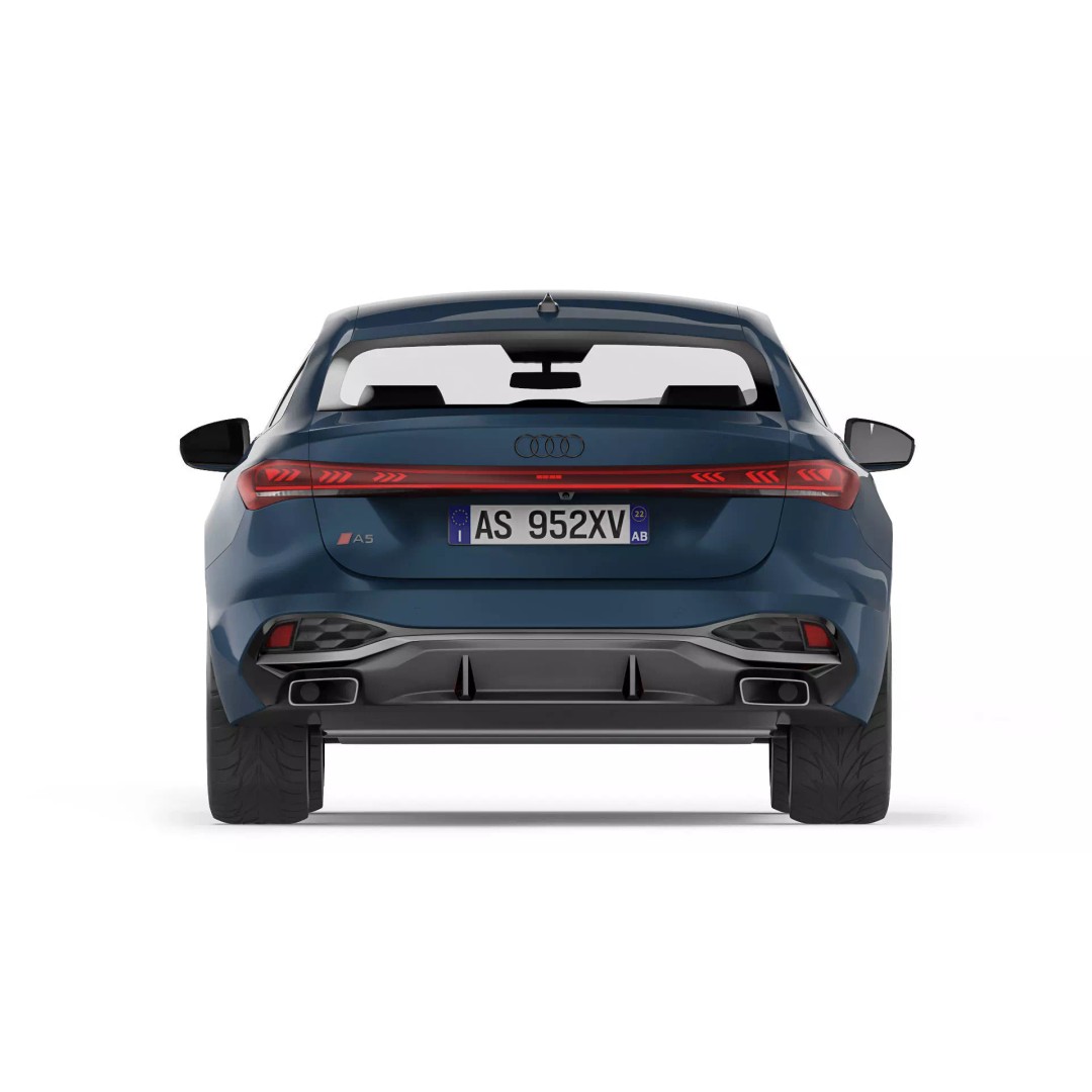 Audi A5 2025 3D Model – High Poly Game Asset, FBX, OBJ - View 8