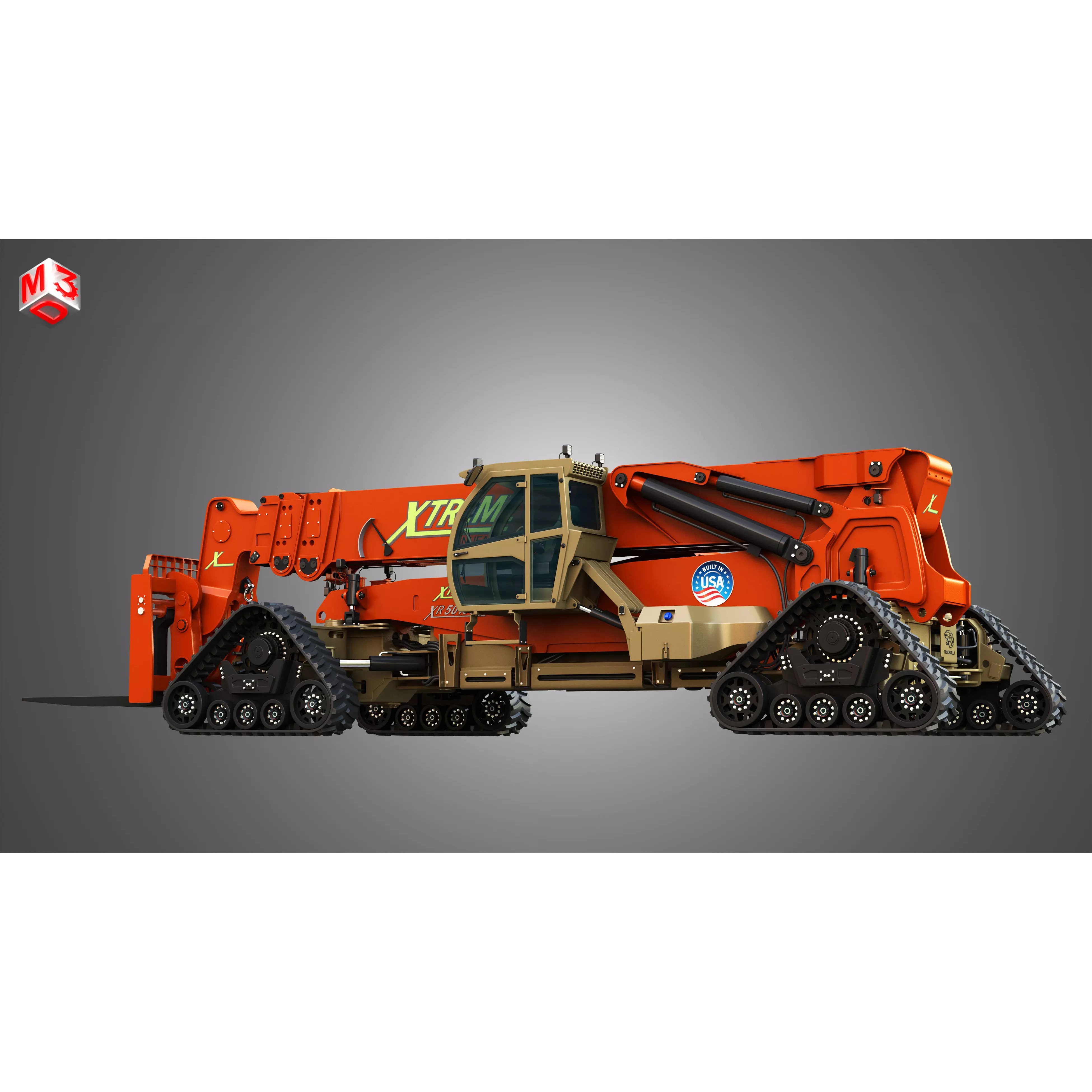 XR50100-G Xtreme Telehandler - High-Detail 3D Model - View 11