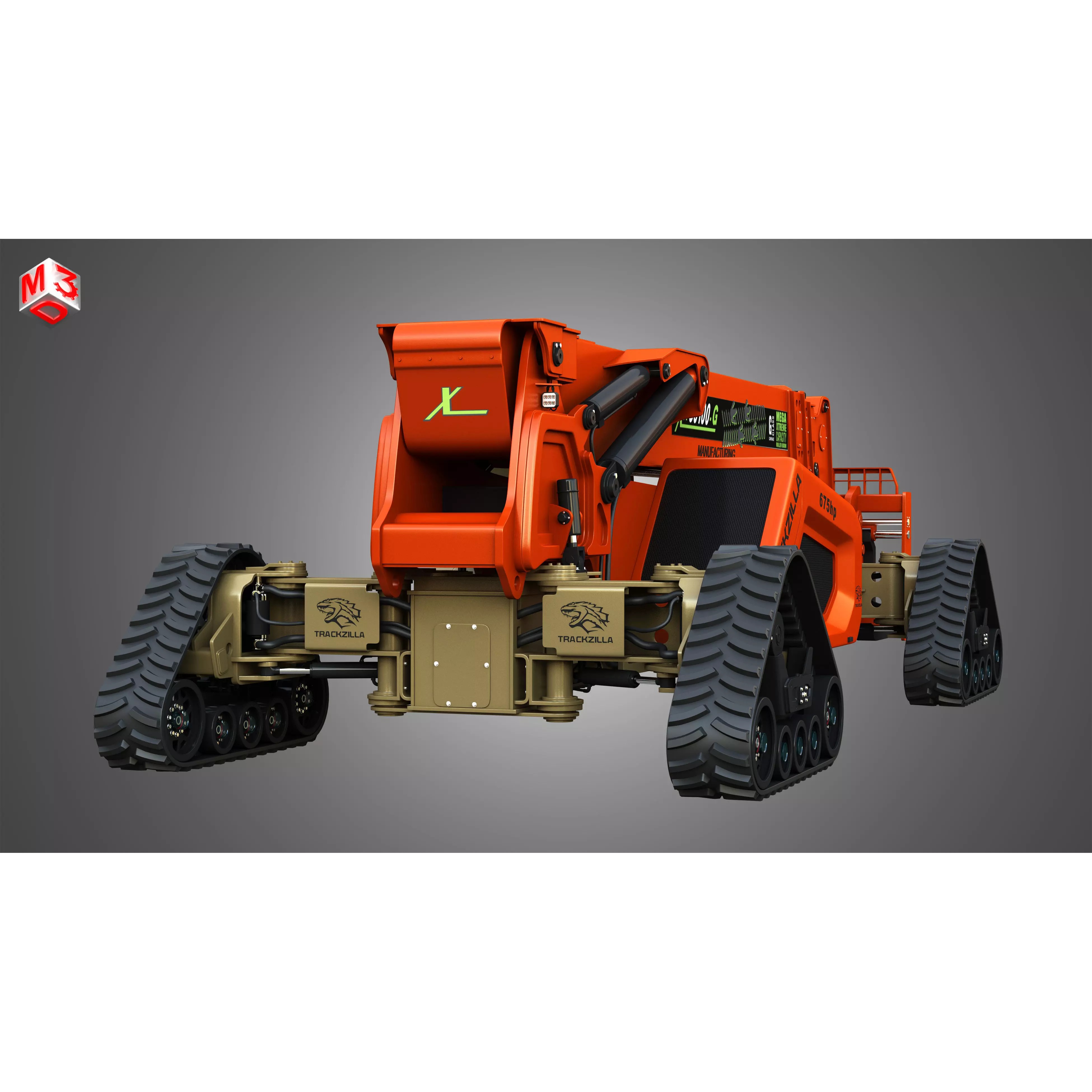 XR50100-G Xtreme Telehandler - High-Detail 3D Model - View 13