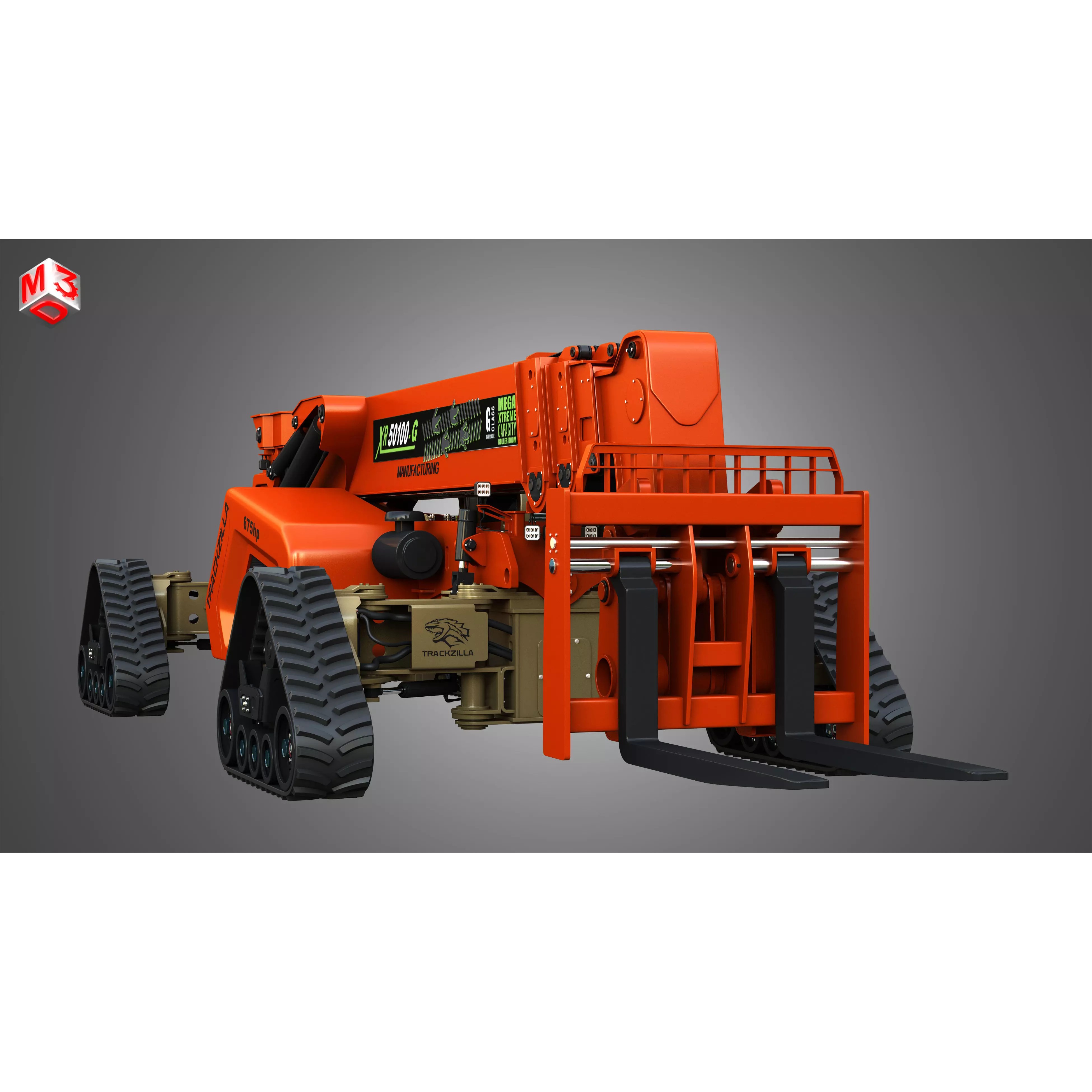 XR50100-G Xtreme Telehandler - High-Detail 3D Model - View 14