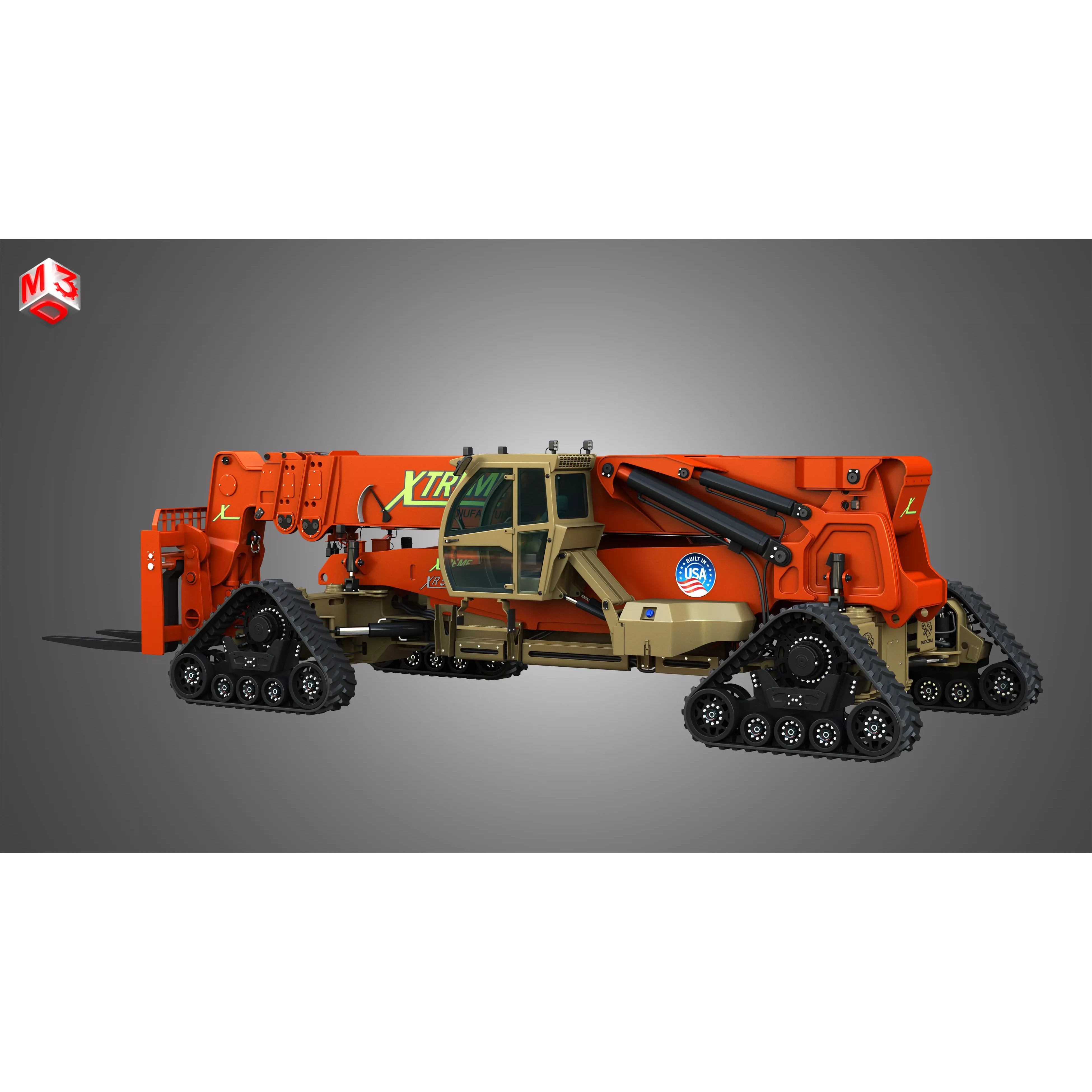 XR50100-G Xtreme Telehandler - High-Detail 3D Model - View 19