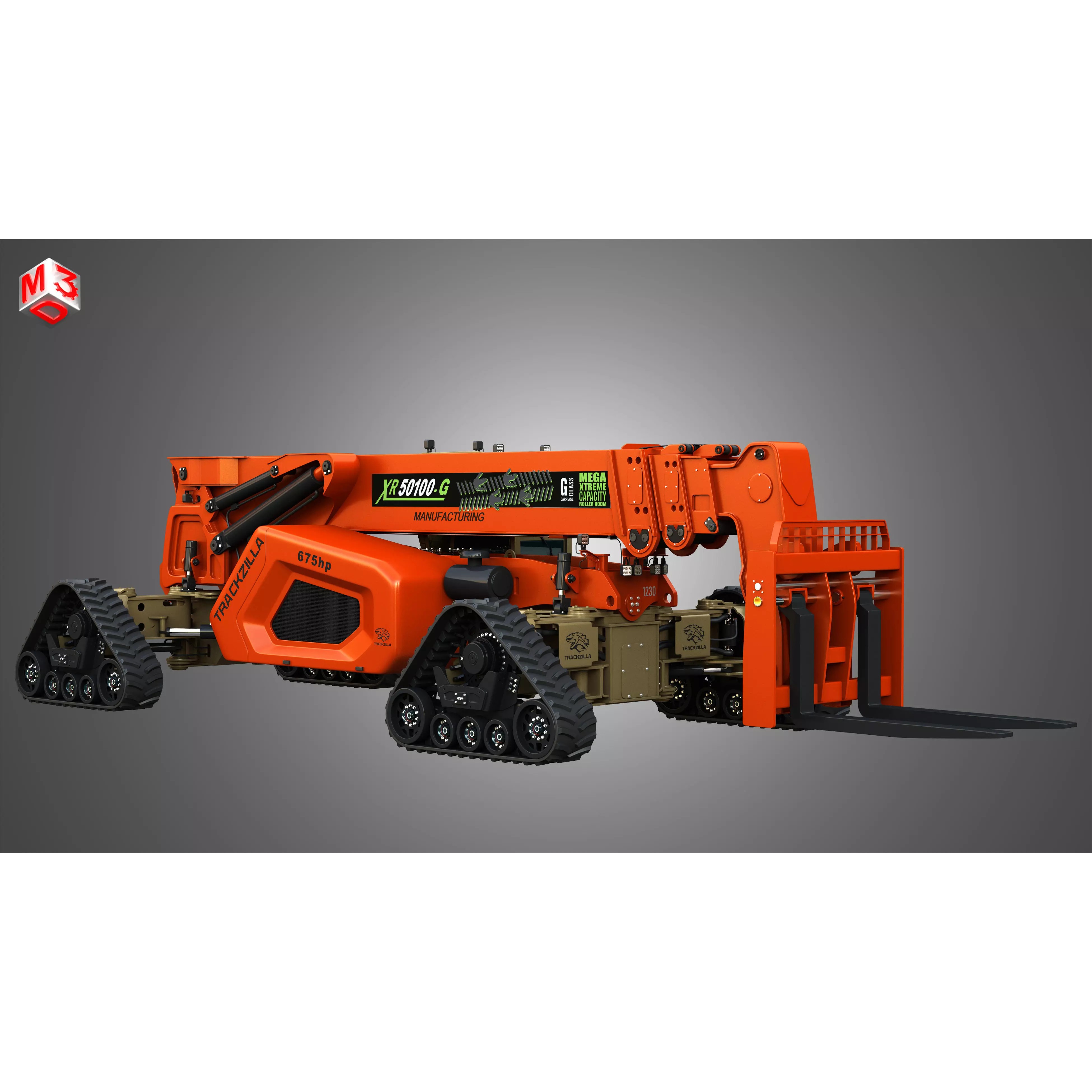 XR50100-G Xtreme Telehandler - High-Detail 3D Model - View 4