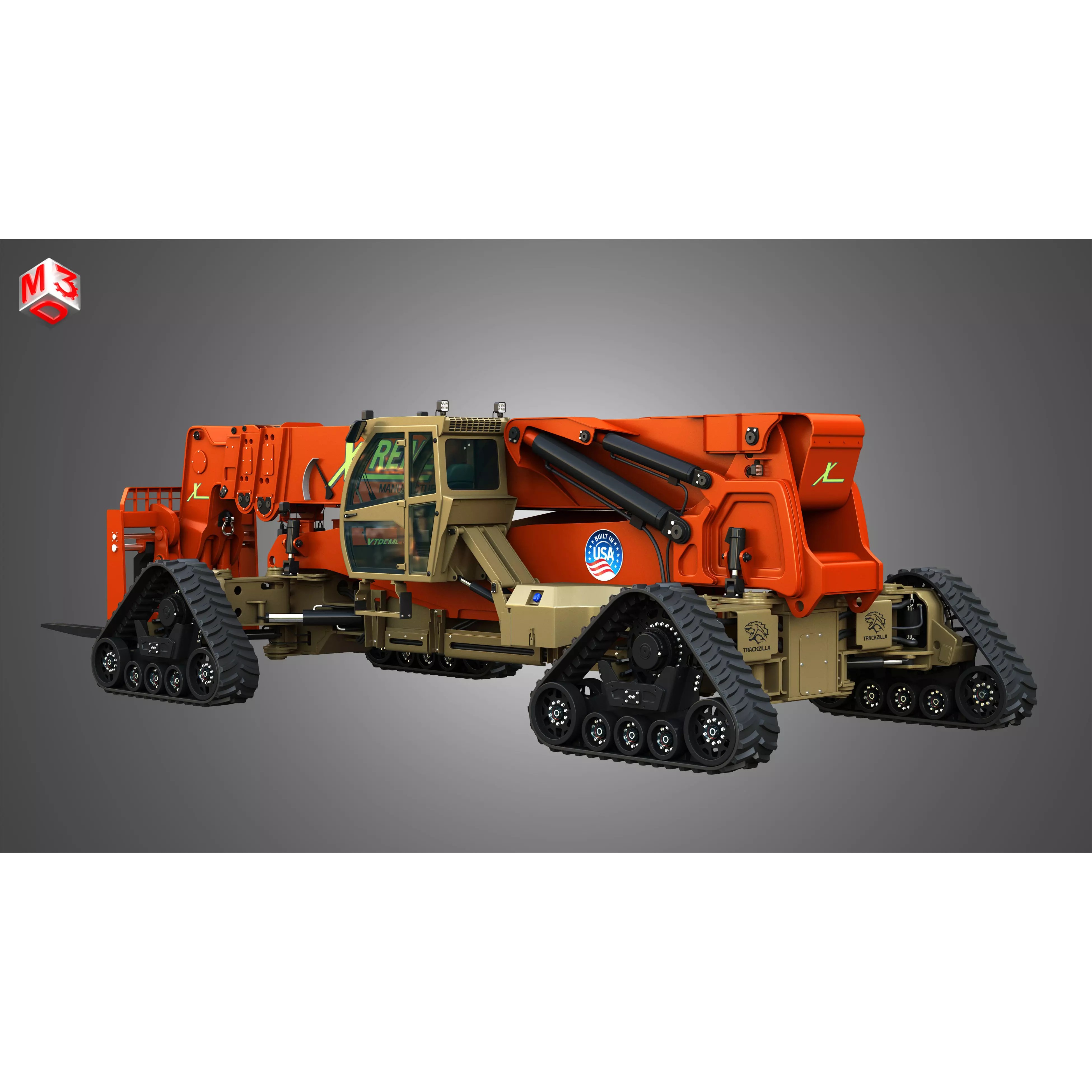 XR50100-G Xtreme Telehandler - High-Detail 3D Model - View 5