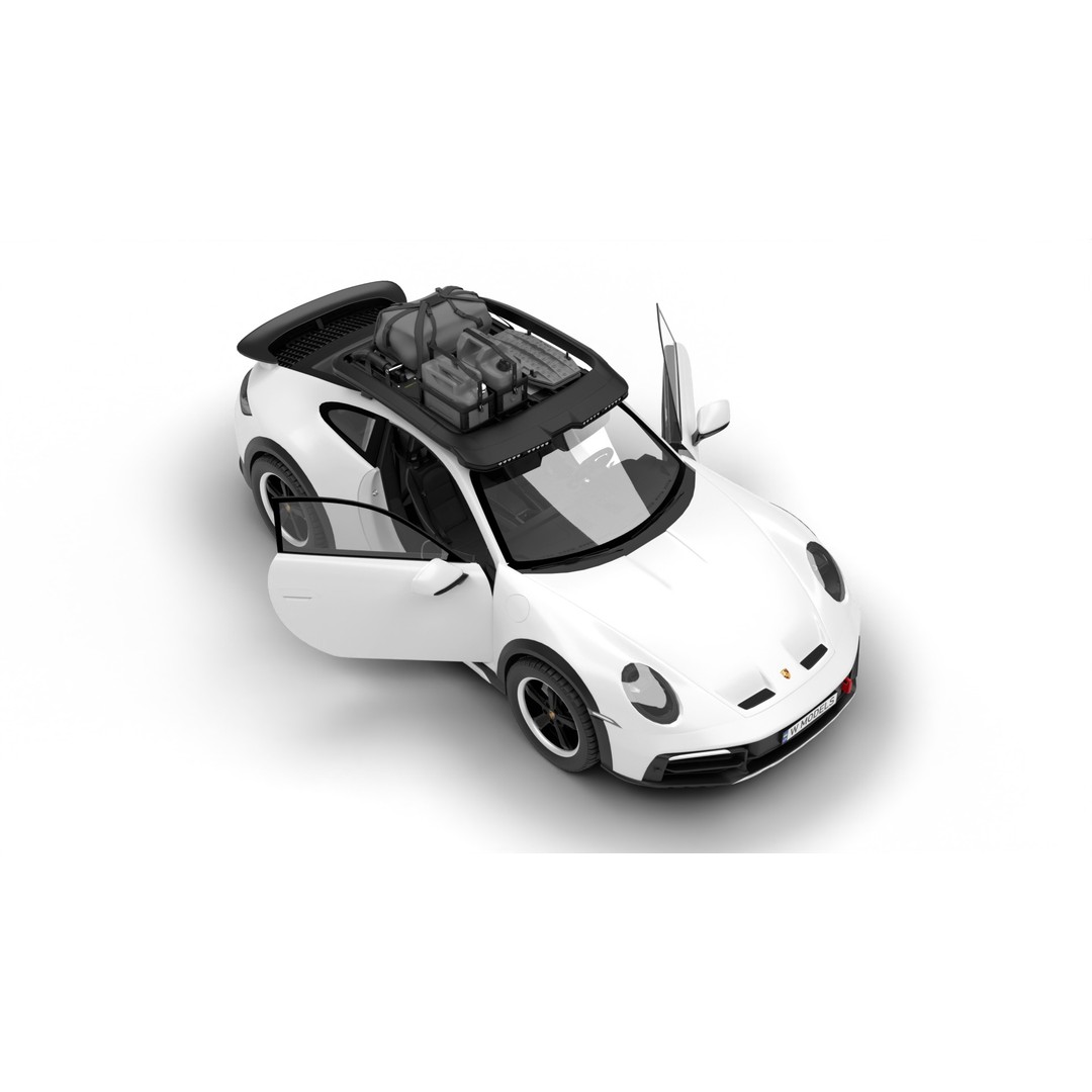 Porsche 911 Dakar 2023 3D Model – High Poly Rigged Asset, FBX, OBJ - View 10