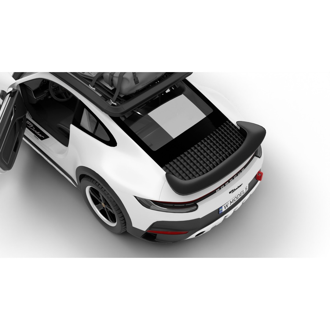 Porsche 911 Dakar 2023 3D Model – High Poly Rigged Asset, FBX, OBJ - View 11