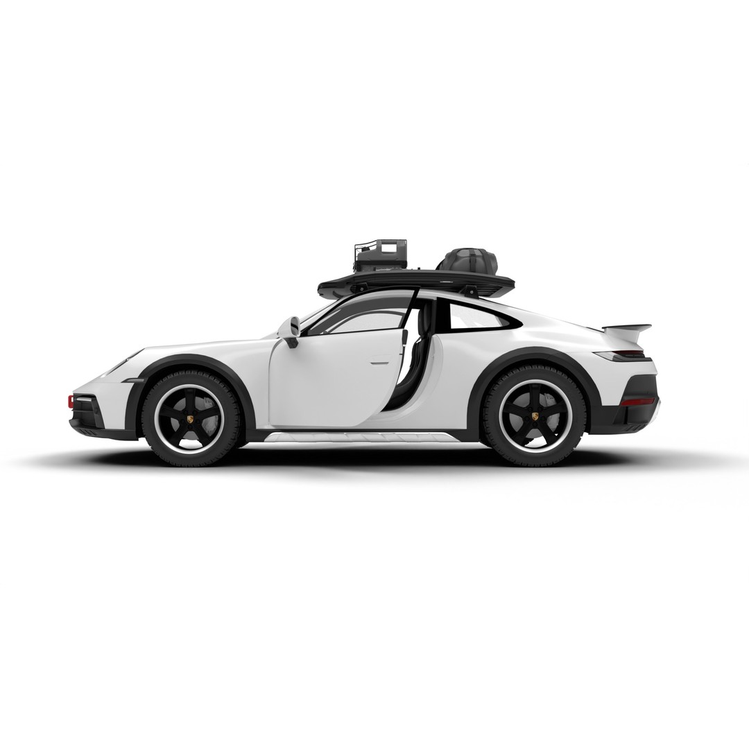 Porsche 911 Dakar 2023 3D Model – High Poly Rigged Asset, FBX, OBJ - View 12