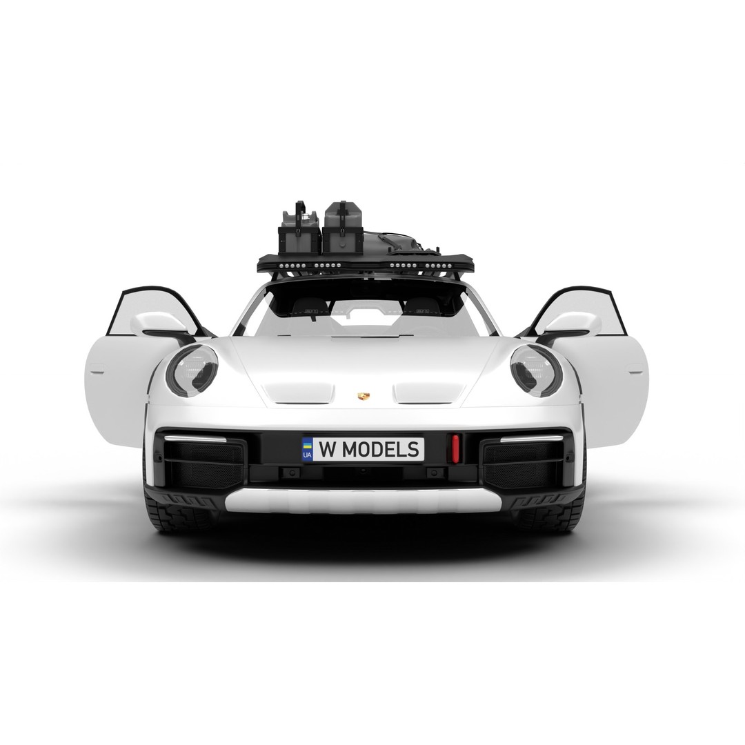 Porsche 911 Dakar 2023 3D Model – High Poly Rigged Asset, FBX, OBJ - View 14