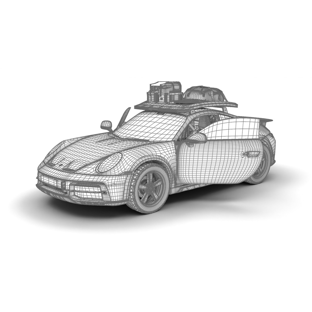 Porsche 911 Dakar 2023 3D Model – High Poly Rigged Asset, FBX, OBJ - View 27
