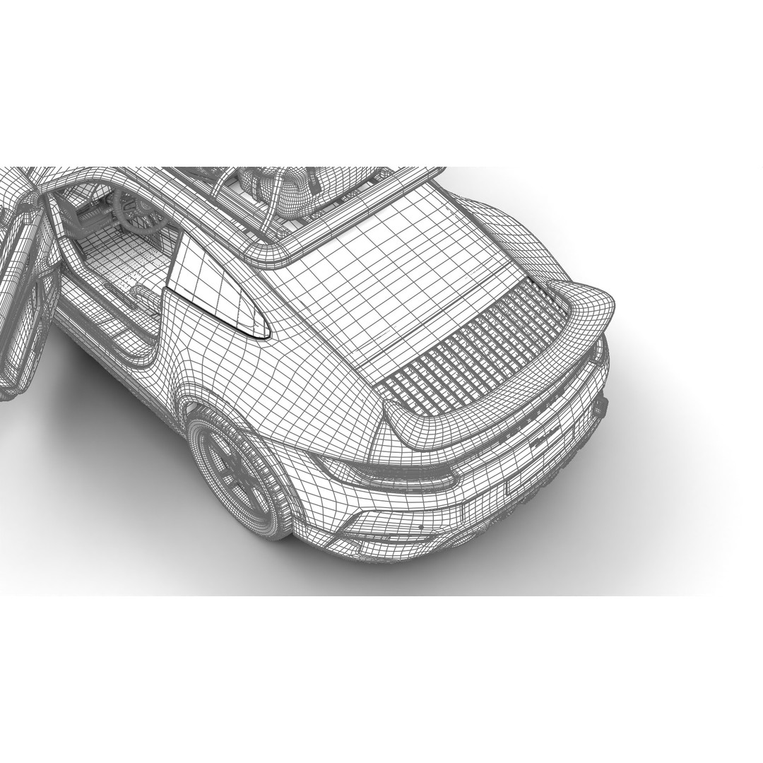 Porsche 911 Dakar 2023 3D Model – High Poly Rigged Asset, FBX, OBJ - View 28