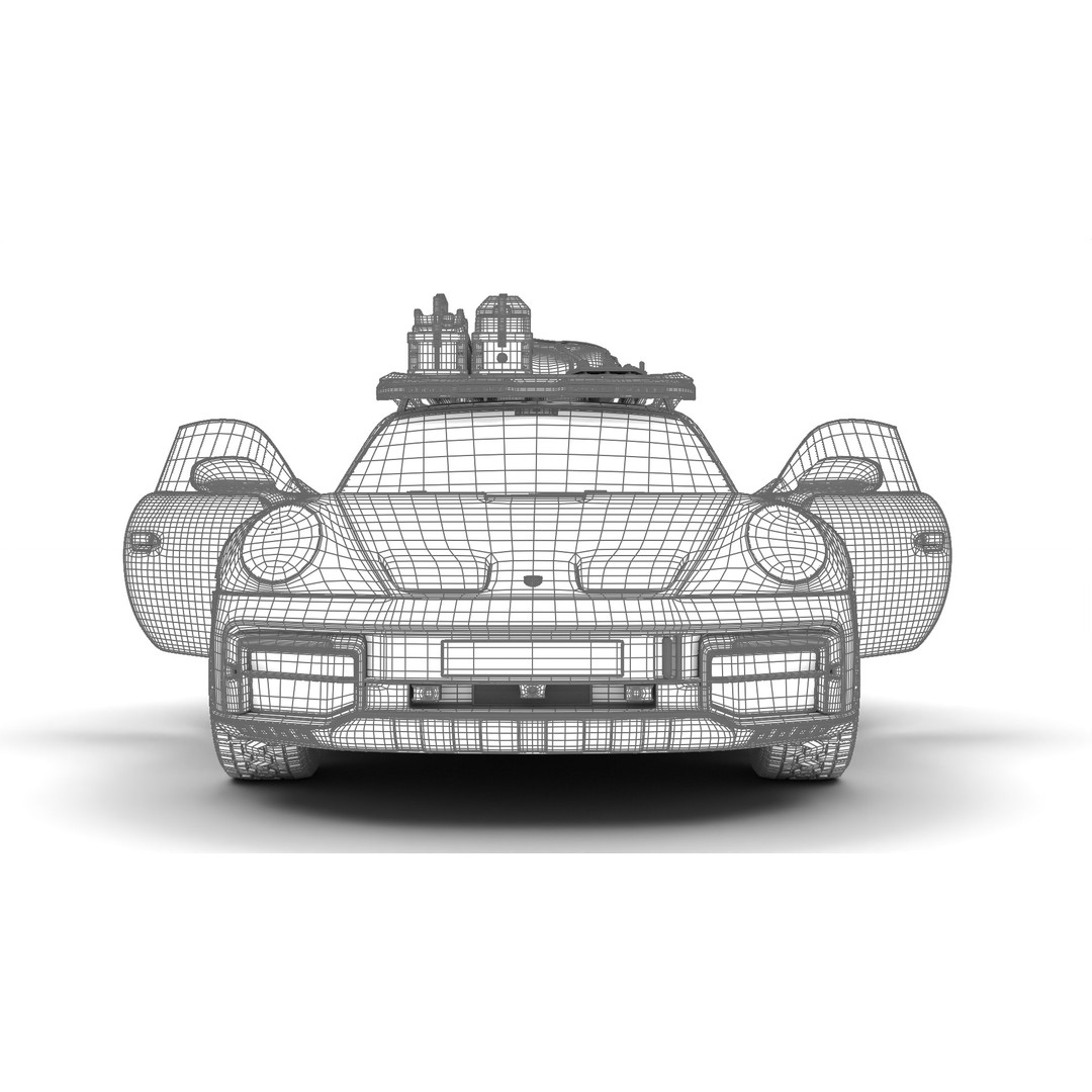 Porsche 911 Dakar 2023 3D Model – High Poly Rigged Asset, FBX, OBJ - View 31