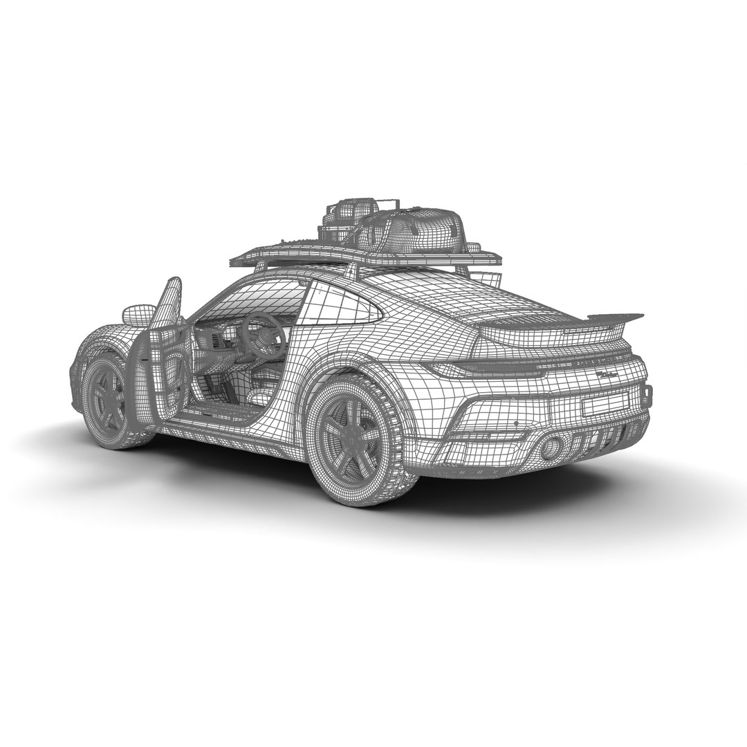 Porsche 911 Dakar 2023 3D Model – High Poly Rigged Asset, FBX, OBJ - View 38
