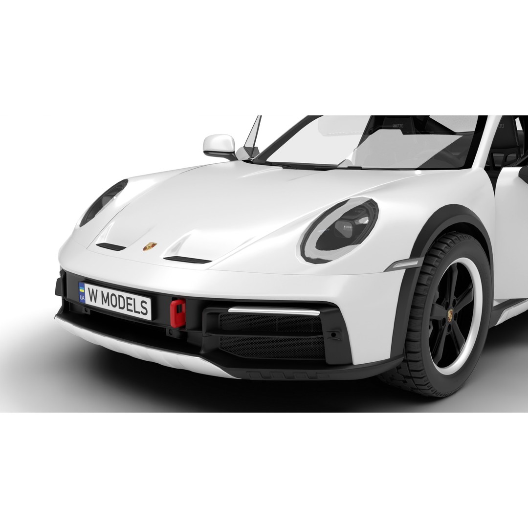 Porsche 911 Dakar 2023 3D Model – High Poly Rigged Asset, FBX, OBJ - View 4