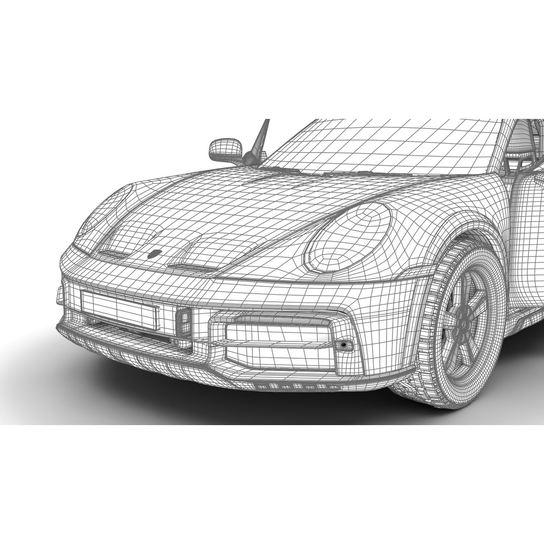 Porsche 911 Dakar 2023 3D Model – High Poly Rigged Asset, FBX, OBJ - View 44