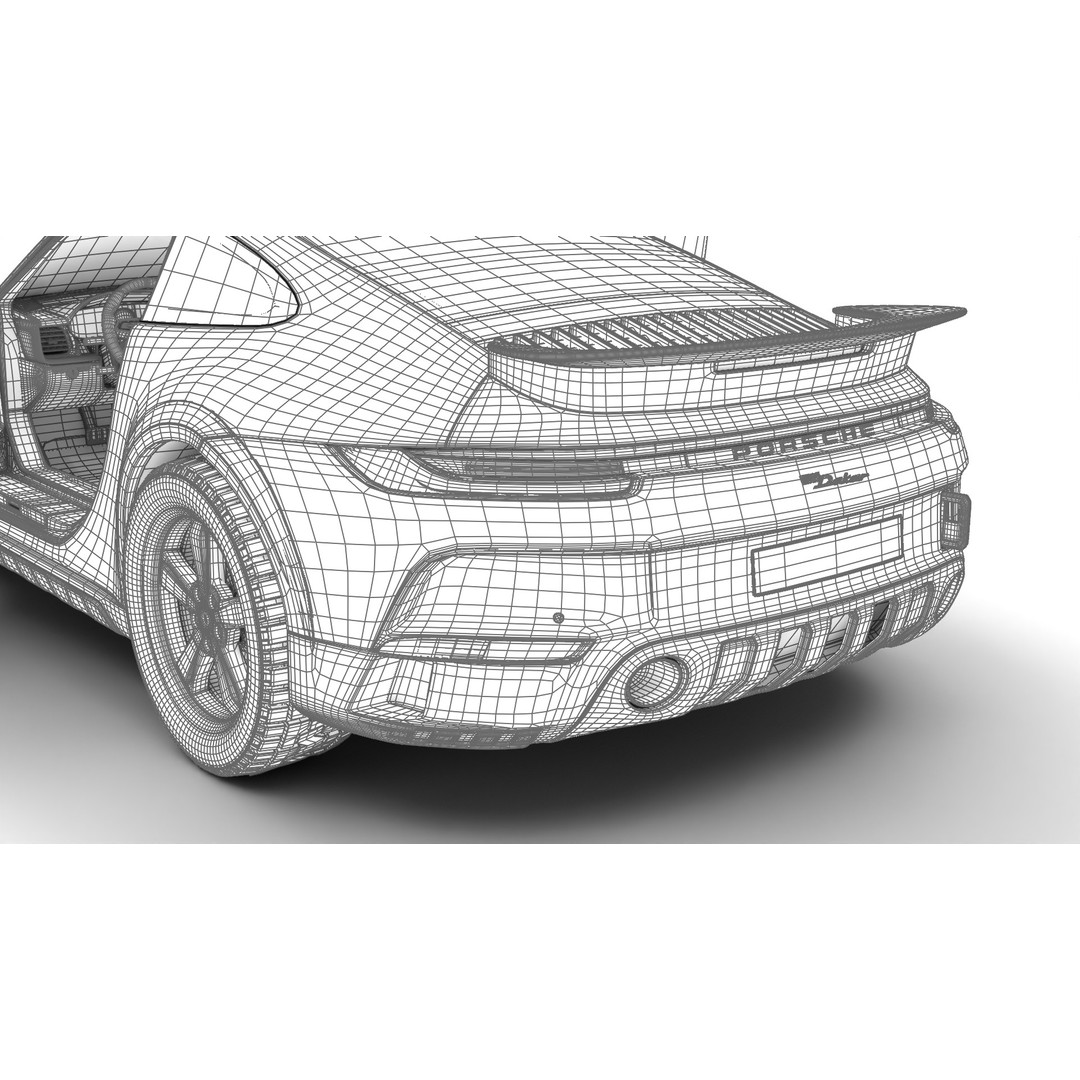Porsche 911 Dakar 2023 3D Model – High Poly Rigged Asset, FBX, OBJ - View 45