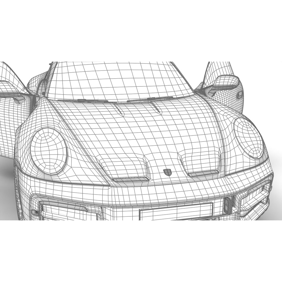 Porsche 911 Dakar 2023 3D Model – High Poly Rigged Asset, FBX, OBJ - View 48