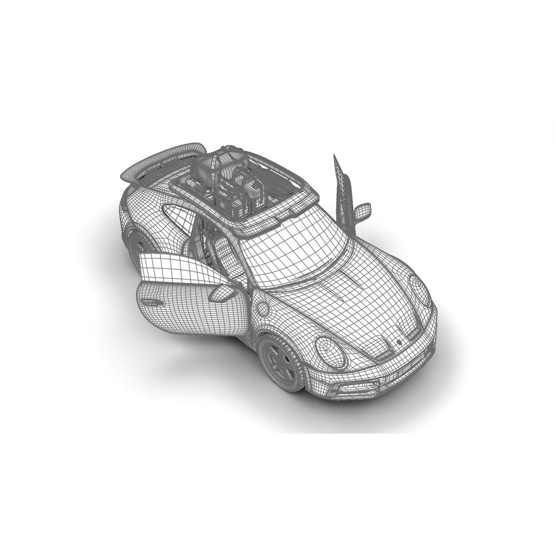 Porsche 911 Dakar 2023 3D Model – High Poly Rigged Asset, FBX, OBJ - View 50