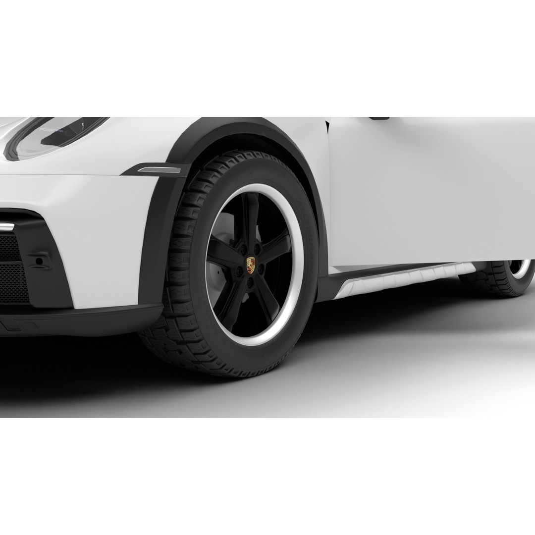 Porsche 911 Dakar 2023 3D Model – High Poly Rigged Asset, FBX, OBJ - View 6