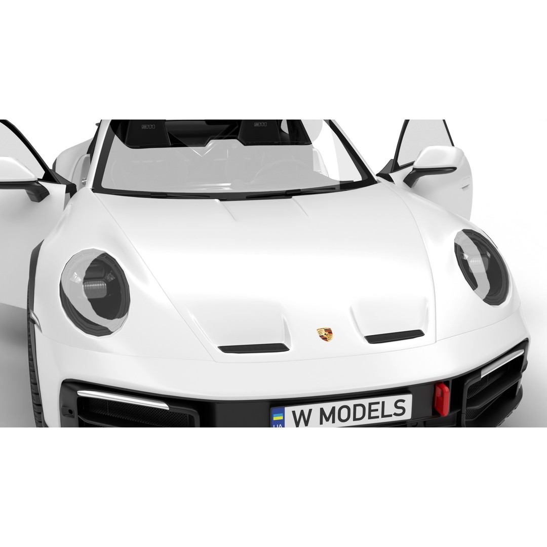 Porsche 911 Dakar 2023 3D Model – High Poly Rigged Asset, FBX, OBJ - View 8