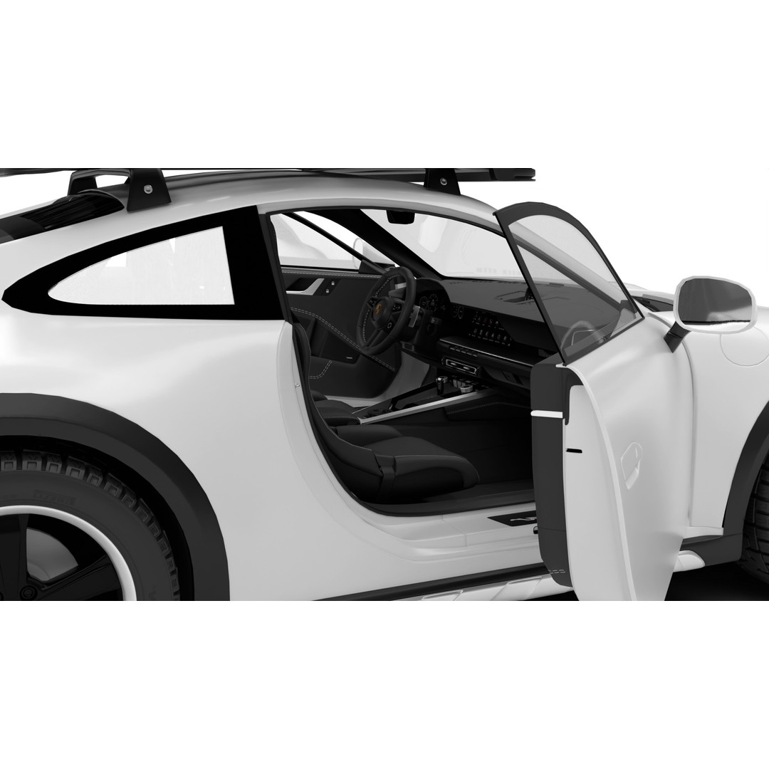 Porsche 911 Dakar 2023 3D Model – High Poly Rigged Asset, FBX, OBJ - View 9