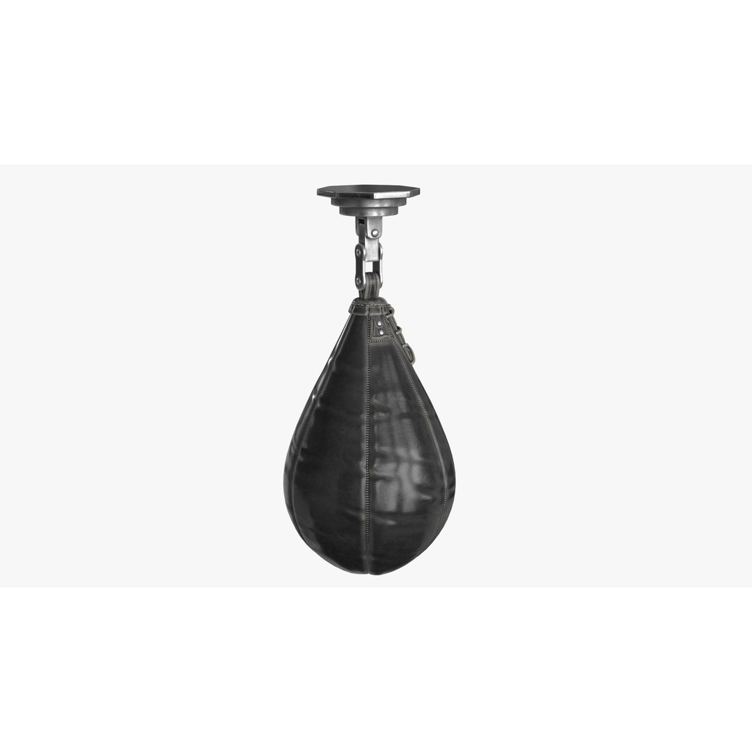 Boxing Punching Speed Bag 3D Model – Low Poly PBR Game Asset, FBX - View 10