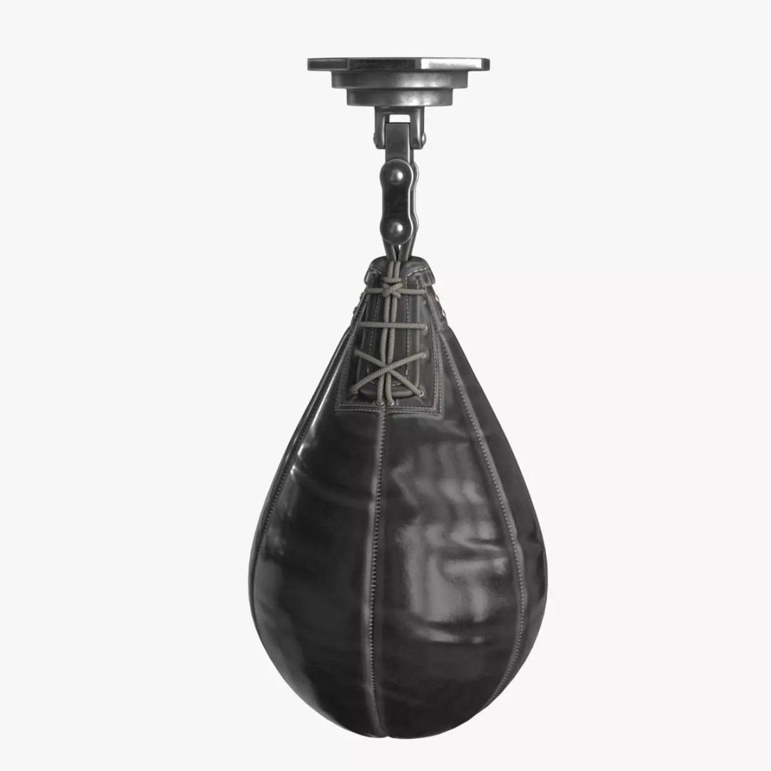 Boxing Punching Speed Bag 3D Model – Low Poly PBR Game Asset, FBX - View 2