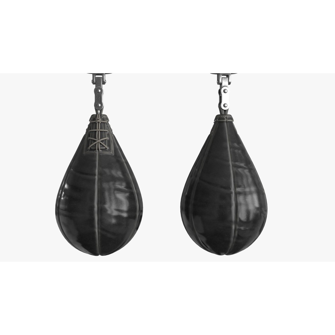 Boxing Punching Speed Bag 3D Model – Low Poly PBR Game Asset, FBX - View 3